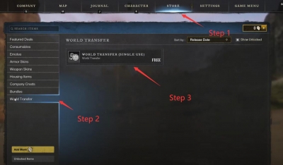 How to Transfer New World Characters Servers for Free?